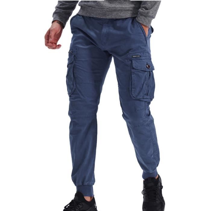 Des-Emerton - Pantalon de Travail Homme - Pantalon de Sécurité avec Poches  Cargo pour Homme - Slim Fit, Bleu Royal, 54 : : Mode