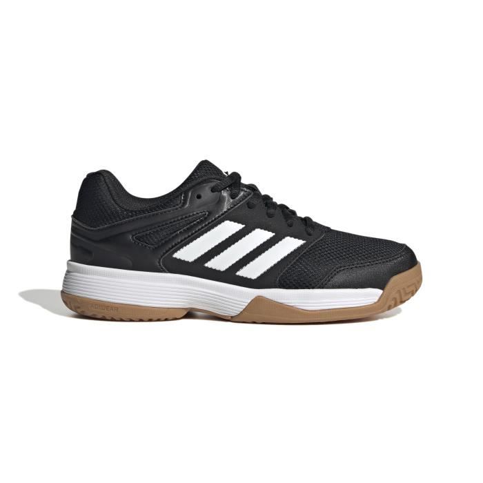 chaussures de handball indoor enfant adidas speedcourt - core black/white - 38 2/3