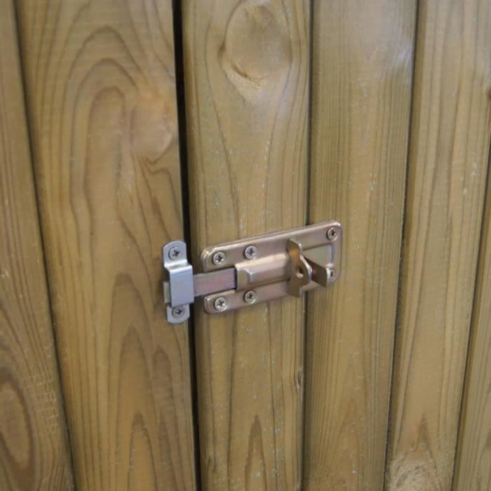 Abri à outils pour jardin Pin FSC 85 x 48 x 177 cm