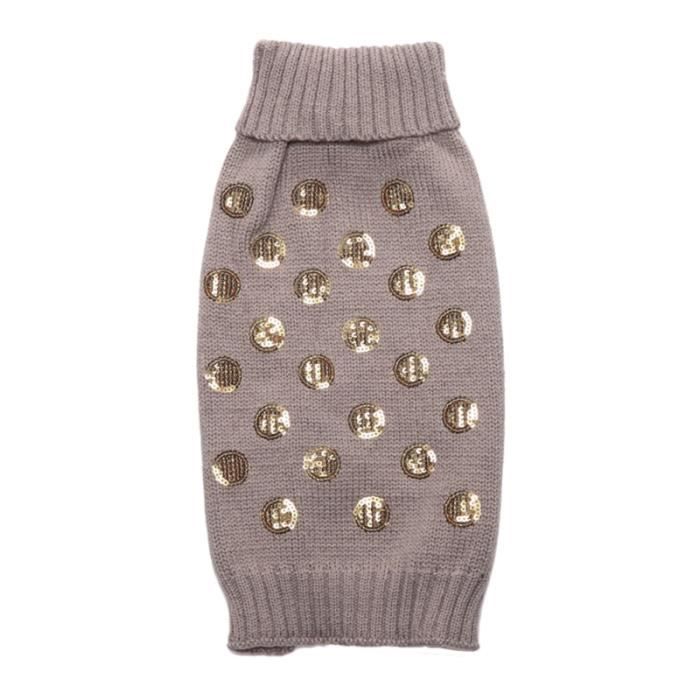 Comparer les prix de Pull pour chien Squama - PIXNOR - Gris - Confortable et chaud - Tailles XXS à XXL