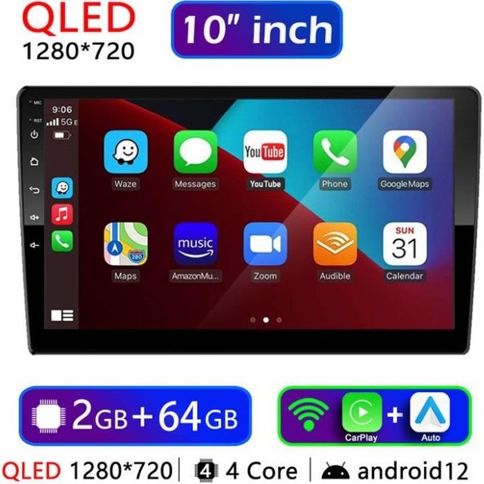 MOOKAKA Tesla Radio Android 11 Autoradio 2 Din Navigazione GPS per Land Rover Range Rover Evoque 2014-2018 Lettore multimediale Unità principale 12.1 pollici Schermo verticale Carplay DSP