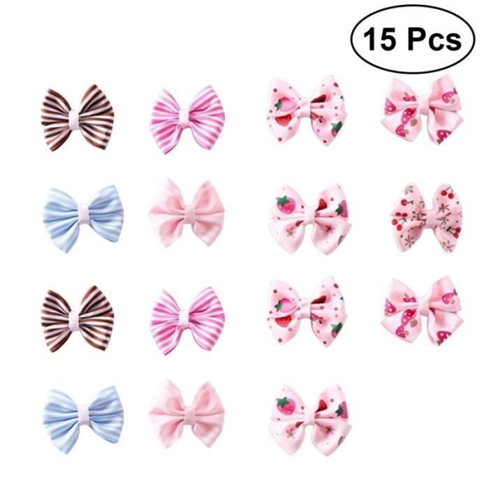 Barrette Cheveux Noeud Papillon Vert – Satin – Création Française NoeudPapCreations