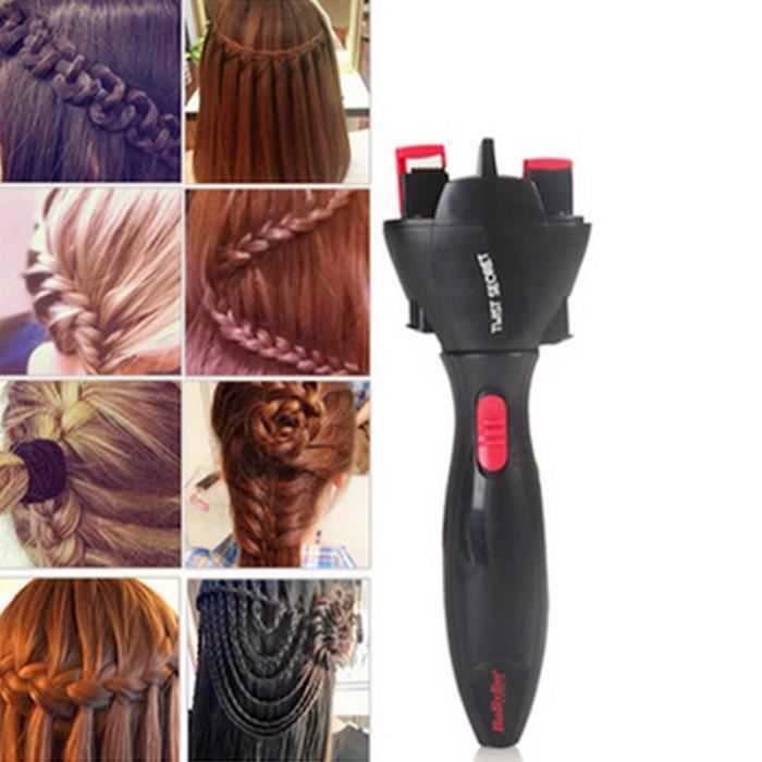 Cheveux Braider Twist Electric Tools Machine à tricoter automatique Styler 360 degrés Rotary