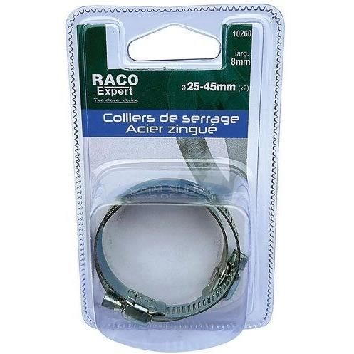 Colliers de serrage en acier RACO EXPERT 8 mm Lot de 2 25 45 mm