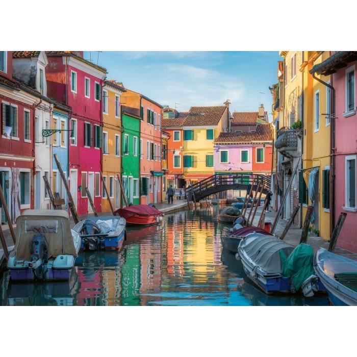 Puzzle 1000 pièces Burano Italie Ravensburger France - vue 7