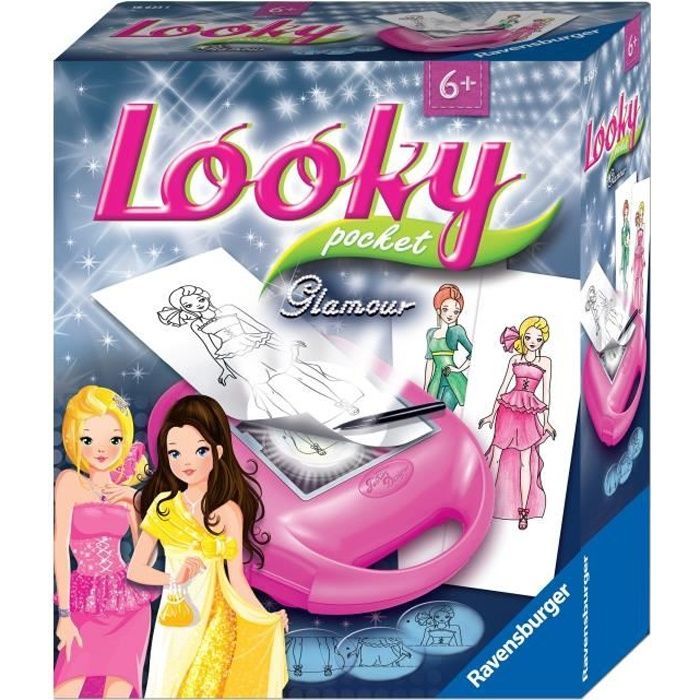 Machine à dessiner - Ravensburger - Looky pocket glamour - Dessins de mode  - Zoom malin - dès 6 ans - Cdiscount Jeux - Jouets