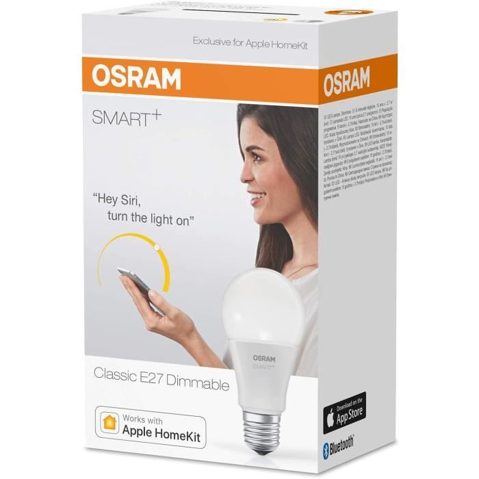 Smart+ Ampoule Led Connectée Culot E27 Forme Standard Dimmable Blanc ...