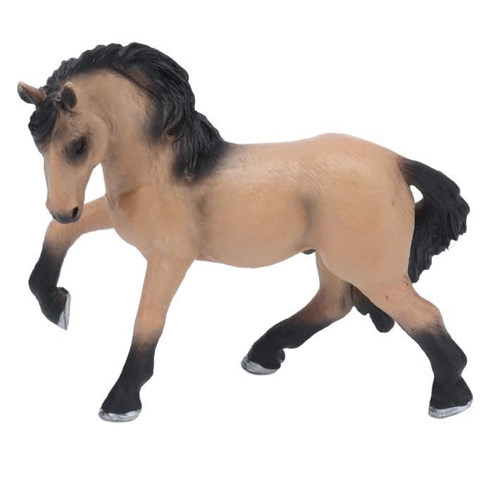 Statue De Cheval En Bois Déco - Sculpture Artistique Détaillée, 18x20 Cm, Pour Salon, Entrée, Bureau