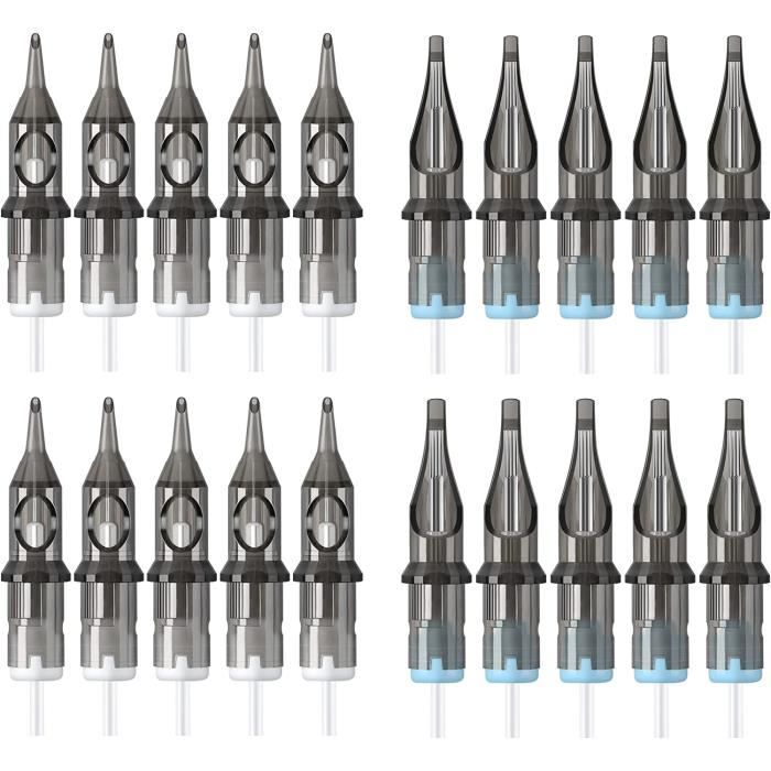 Aiguilles Pour Cartouche De Tatouage - Lot 20pcs (3RL,5RL,7RM,9RM), Jetables, Tatooine