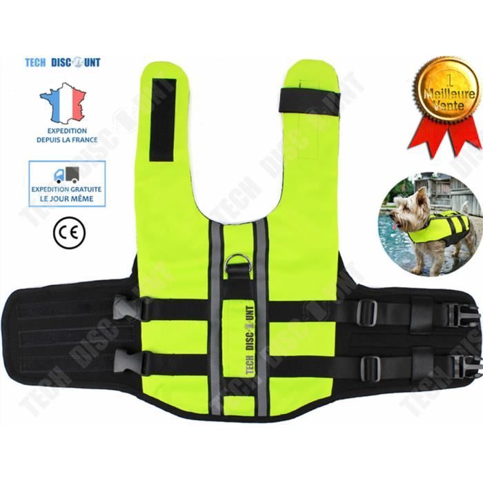 Td Gilet De Sauvetage Chien Pour Taille S Petit Animaux De Compagnie Chat Fluorescent Flottant Moyen De Flottaison Securite Domesti Cdiscount