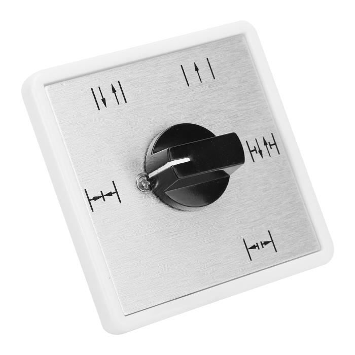 Interrupteur à Clé 5 Positions Pour Porte Automatique – Aluminium Brossé, Facile à Installer