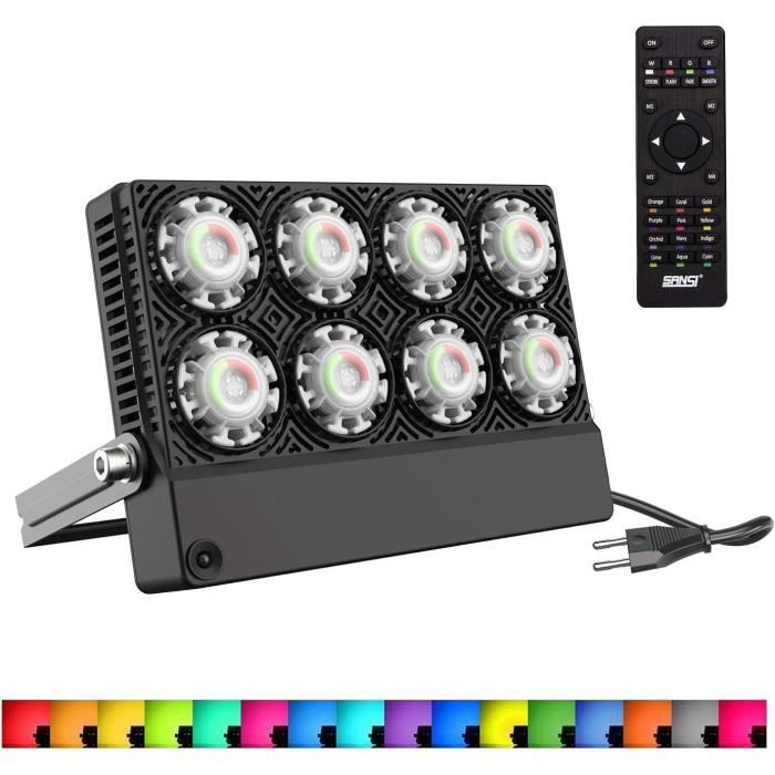 Projecteur LED DJ 120W Oloaxolx 4-en-1 RGBW - Télécommande DMX Pour Fête/Club