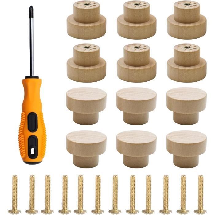 DIFLAX Lot De 10 Yoyos En Bois Vierge – 5,3 X 2,8 Cm – À Peindre Et Décorer – Idéal Enfants, Activités Manuelles Et Fêtes