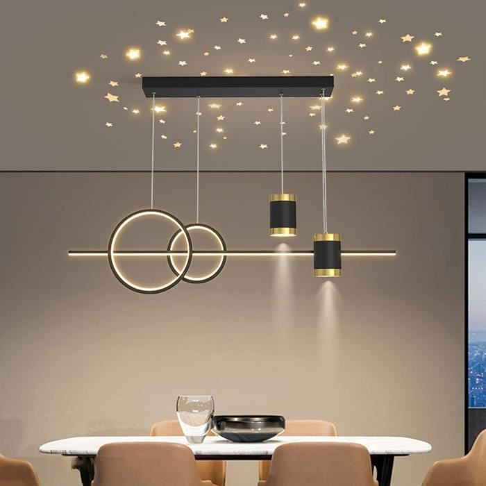 Plafonnier LED Hofstein – Lustre Moderne – Nickel Mat/blanc – Pour Salon, Salle à Manger