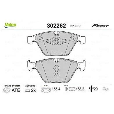 Plaquette de frein gamme first BMW 3 series 09.08> - VALEO - 302262