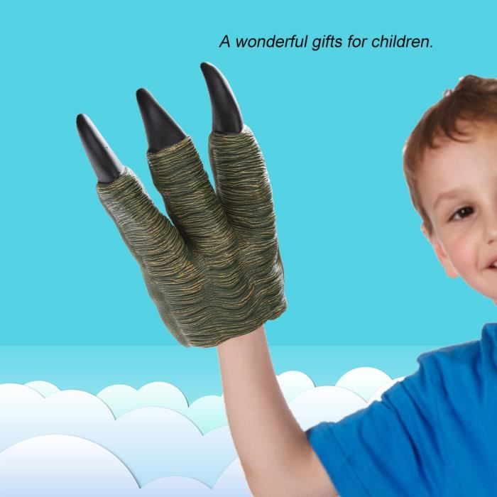 Griffes Dinosaure Caoutchouc Souple - Jouet Cosplay, Pour Adultes Et Enfants - 8