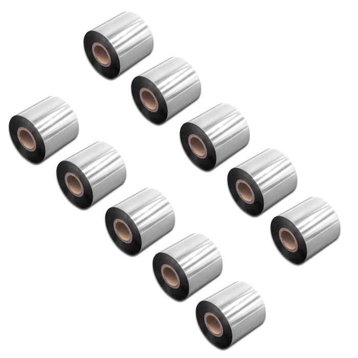 Rouleau De Ruban Transfert Thermique Résine/cire Noir 110mm X 300m | Compatible Zebra ZT230, ZT220, ZT410, ZM600 - 9