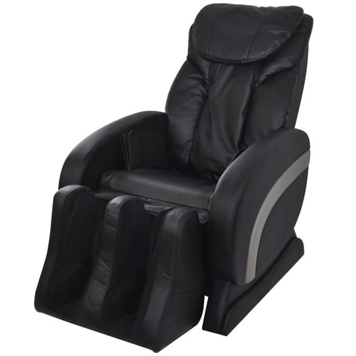 Relax fauteuil terni II avec massage cuir synthétique noir