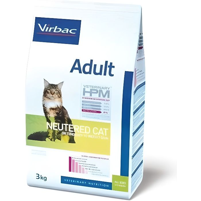 Croquettes - VIRBAC - HPM Chat Neutre Adulte 12kg - Alimentation équilibrée pour chat Croquettes - VIRBAC - HPM Chat Neutre Adulte 12kg - Alimentation équilibrée pour chat