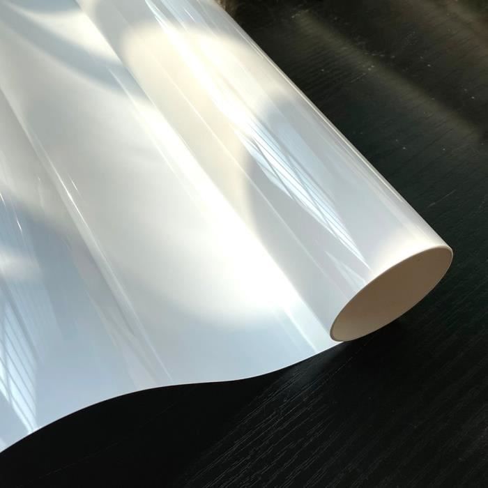 Film Pour Vitre Opaque Satiné - Adhésif Sans Colle, Amovible - Taille 120x200 Cm - Protection UV Et Intimité