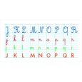 Jouets éducatifs - Tableaux souples effaçables à sec - L 40 x l 80 cm - Frise alphabet 40 cm-1