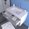 Ensemble design de salle de bain - Gris - L 80 x P 46 x 45 cm-1