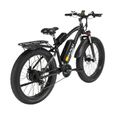 Vélo Électrique Adultes 26 X 4,0" VTT Fat Bike GUNAI MX02S 1000W 48V 17Ah - 21 Vitesses - Noir-1