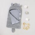 XJYDNCG Nid d'ange - Couvertures à emmailloter - Sac de couchage confortable pour bébé - Convient pour les 0 à 6 mois - GRIS-1