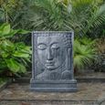 Mur d'eau visage de Bouddha - WANDA COLLECTION - Noir - Fibrociment - Electrique - Murs d'eau-1