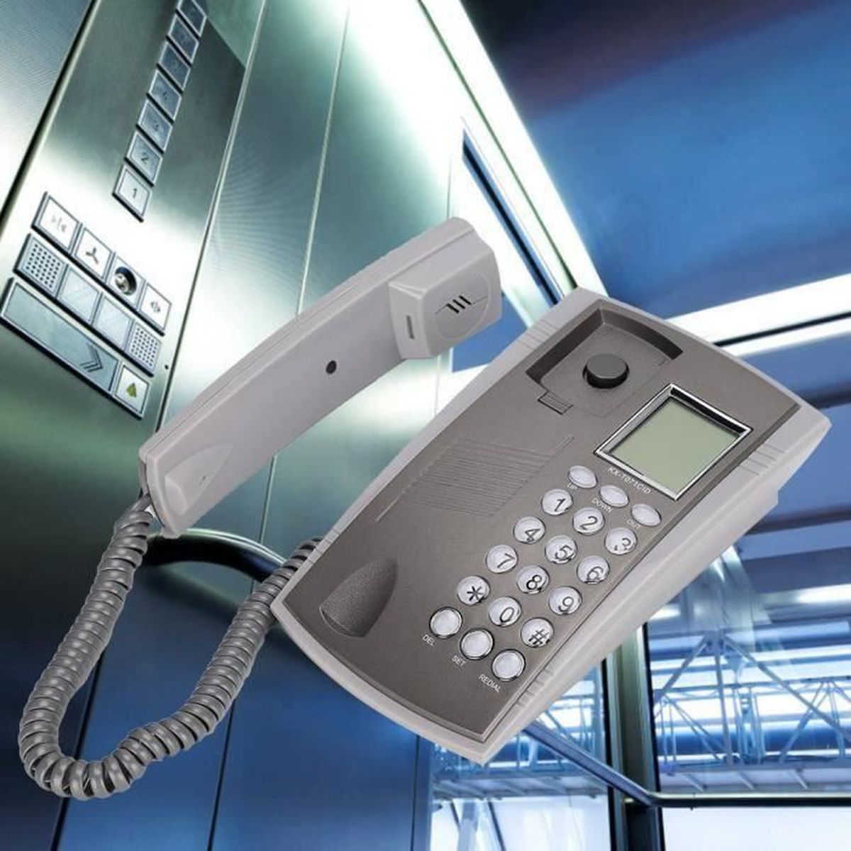 Téléphone fixe téléphone par câble téléphone fixe de bureau téléphone ...