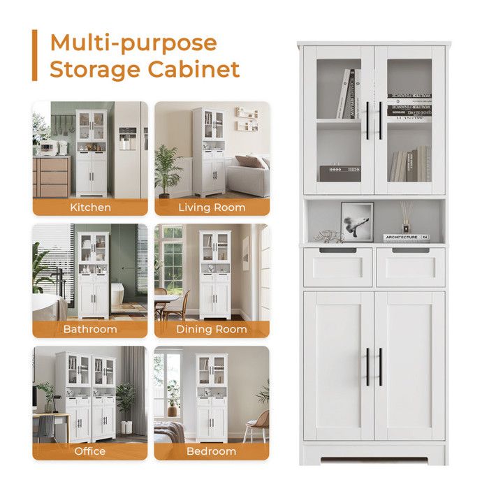 Armoire étroite Salle De Bain 4 Tiroirs – 42 X 19 X 75 Cm, Blanc Moderne, Pour Petits Espaces
