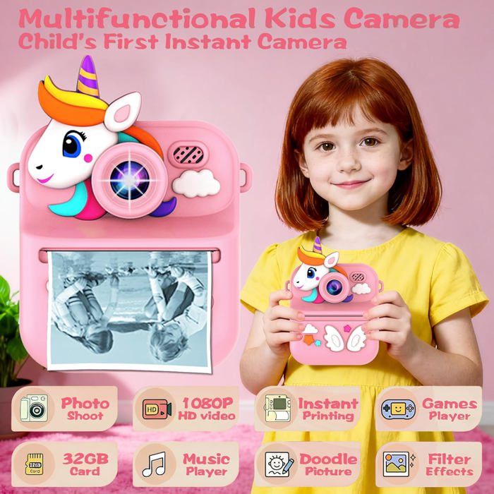 Gofunly Appareil Photo pour Enfants, Appareil Photo Numérique avec