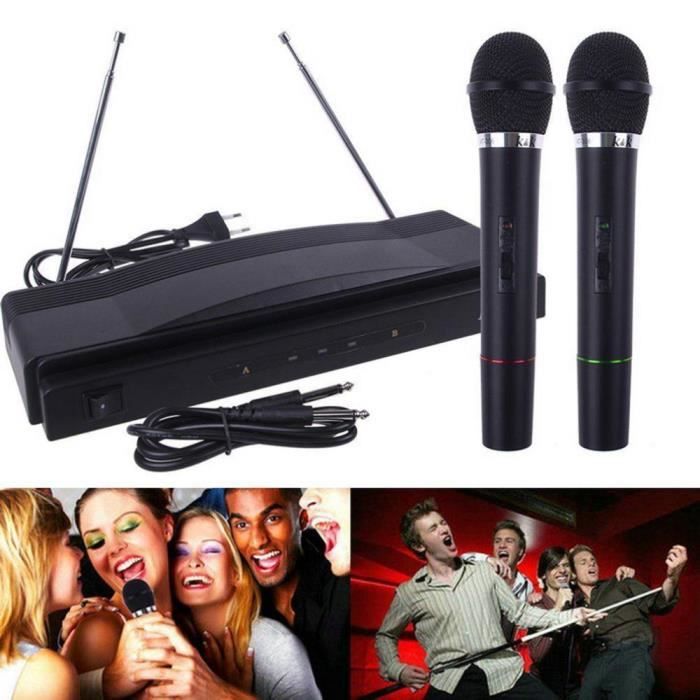 Or Bluetooth sans fil Microphone Portable karaoké USB Microphone  professionnel mikrofon haut-parleur maison K - Cdiscount TV Son Photo