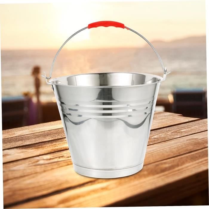Seau En Acier Émaillé Orion 10 Litres – Marron, Alimentaire Et Facile à Nettoyer