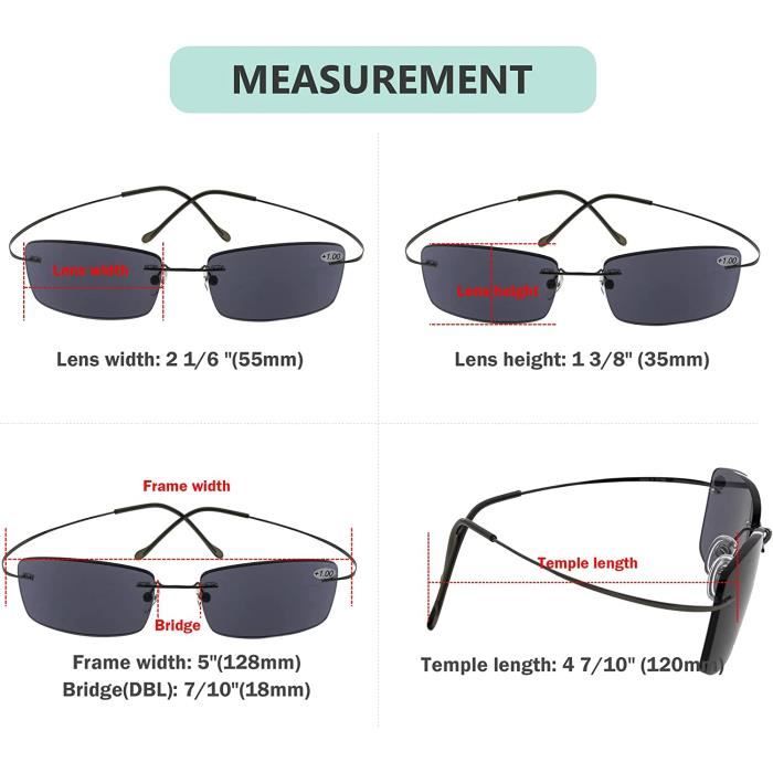 Titanium Percees Lunettes de vue Pour la lecture Homme