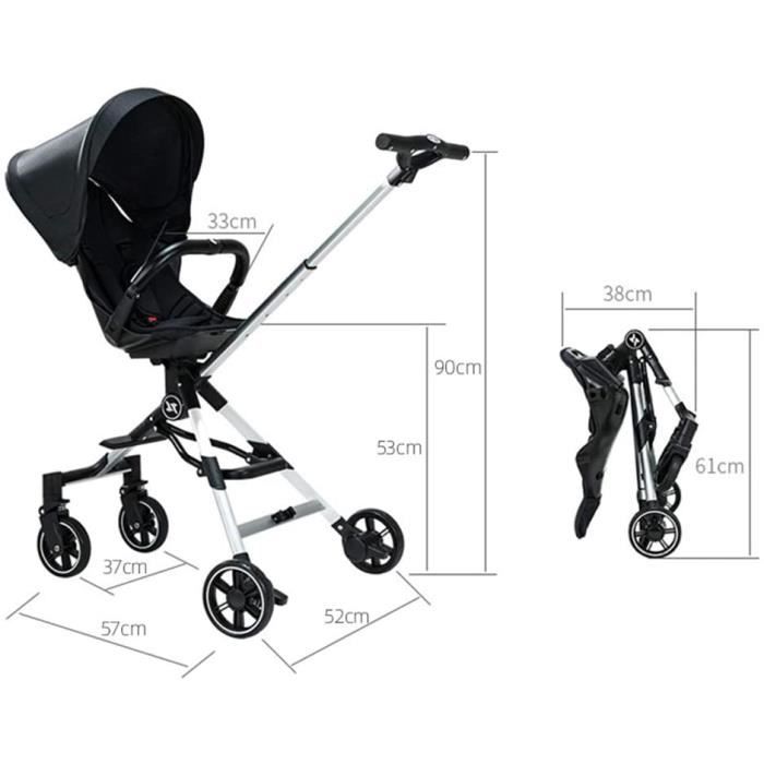 Poussette Canne Pliable de Voyage avec Position  Couchée/Légère/Inclinable/Compacte Gris - Cdiscount Puériculture & Eveil  bébé