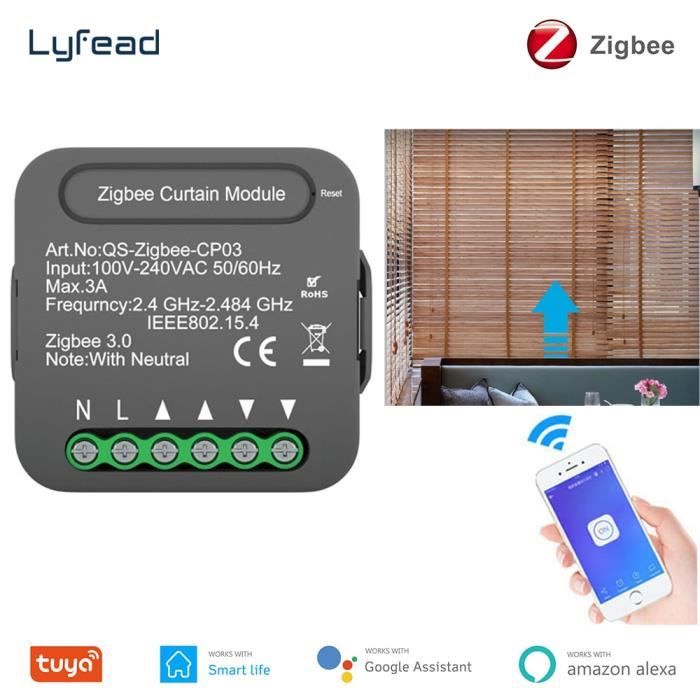 Module de rideau Zigbee - Tuya - Interrupteur automatique - Contrôle ...