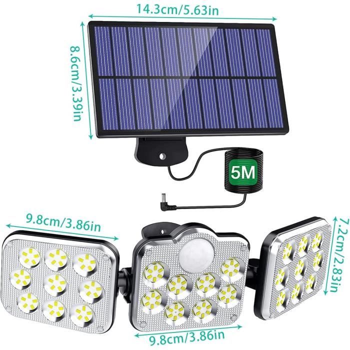 Lot De 2 Lampes Solaires D'extérieur 100 LED, étanches IP65 | Leroy Merlin