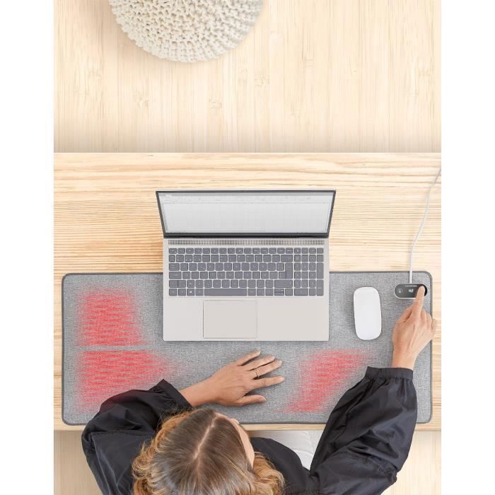 Gearmax Souris Chauffante, Tapis De Souris Chauffant USB Chauffe-Hiver