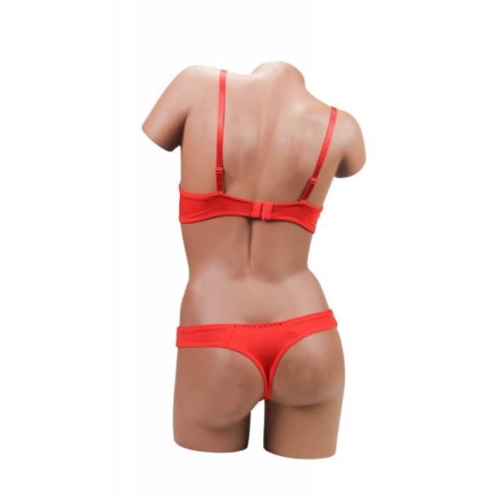 Ensemble Lingerie pas cher Soutien Gorge avec String Bonnet B ou C