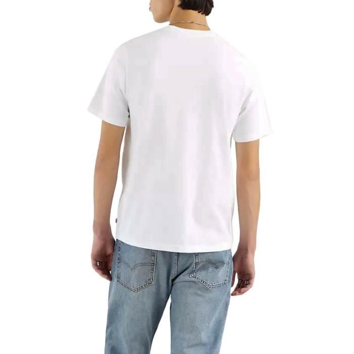T Shirt Levis Relaxed Fit Tee Logo Blanc Homme Blanc Cdiscount