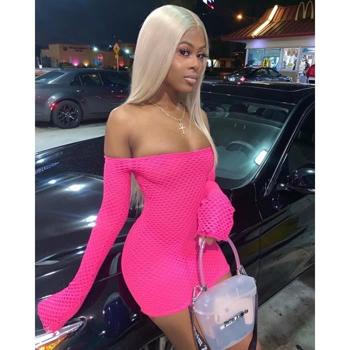 Robe en sales maille moulante