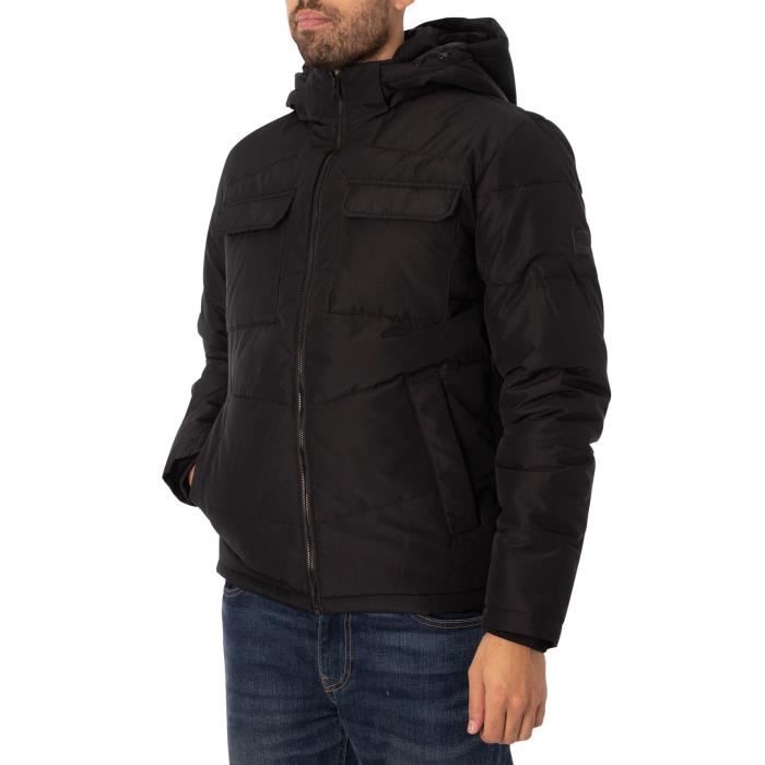 Jack Jones Pour des hommes Doudoune Brady Noir Noir Cdiscount Pret a Porter