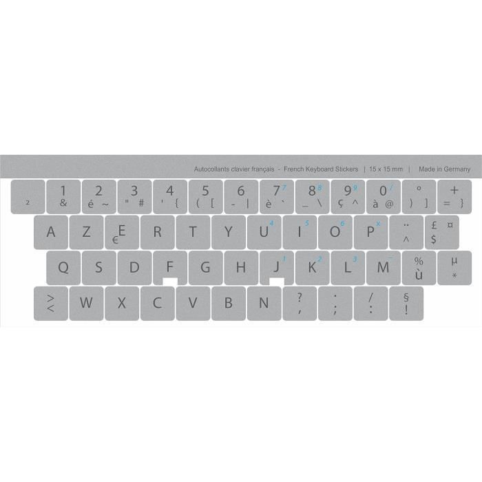 Lot De 2 Autocollants De Remplacement Pour Clavier Portugais