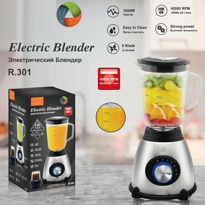 TD® Mixeur blinder électrique cuisine professionnel plongeant multifonction  batteur portable jus de fruits puissant milksh
