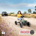 Kart à pédales BERG JEEP Buzzy Sahara avec remorque S - 4 roues - vert kaki - pour enfants de 2 à 5 ans-2