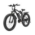 Vélo Électrique Adultes 26 X 4,0" VTT Fat Bike GUNAI MX02S 1000W 48V 17Ah - 21 Vitesses - Noir-2