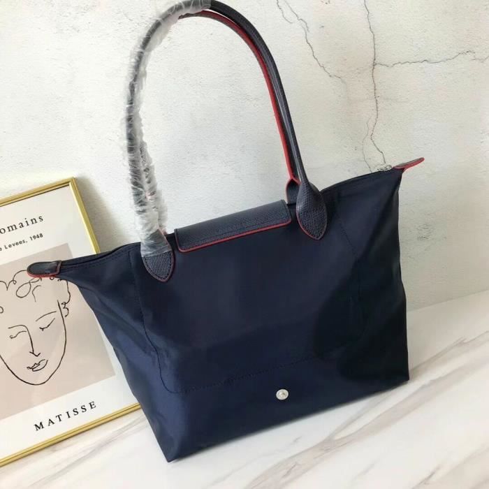 Sac a main top longchamp bleu marine