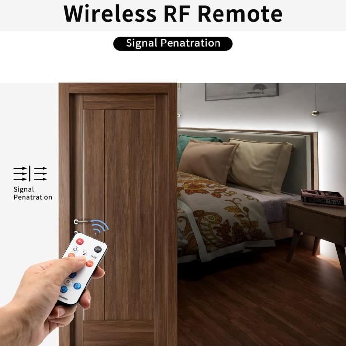 Ruban LED COB 24V Avec Alimentation Et Télécommande RF - Bande Lumineuse Dimmable Et Flexible