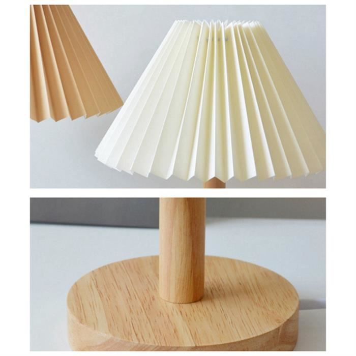 Generic Lampe De Table Plissée LED,Lampe De Chevet Ins Chambre,Veilleuse  Décorative,Lampe De Table - Jaune - Prix pas cher